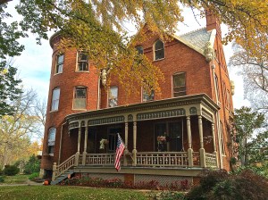 The side-yard of this Gibson-Todd House is the site of John Brown's execution
