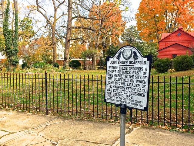 The site of John Brown's hanging. 