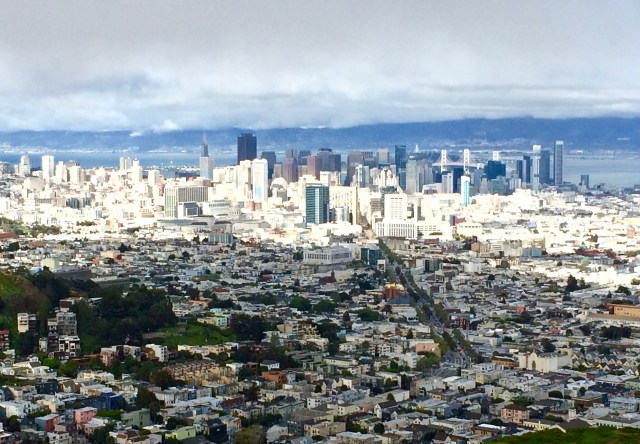 View from Twin Peaks - SF and East Bay